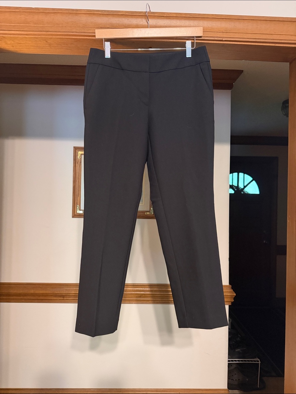 LOFT Black Straight-Leg Women's Trousers